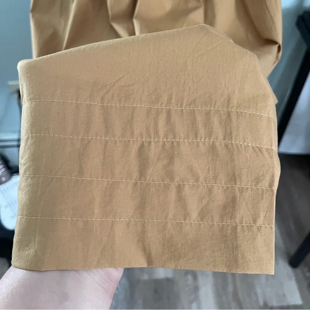 Doen A-Line Skirt in Mustard Brown - Picture 5 of 8